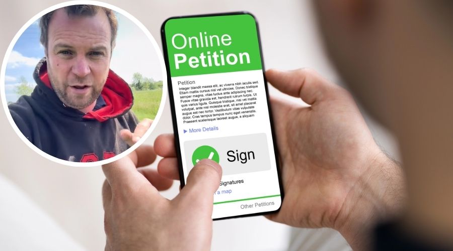 Farmer and YouTuber Olly Harrison encourages farmers to sign petition that calls for 12-month amnesty on changes to inheritance tax reliefs.