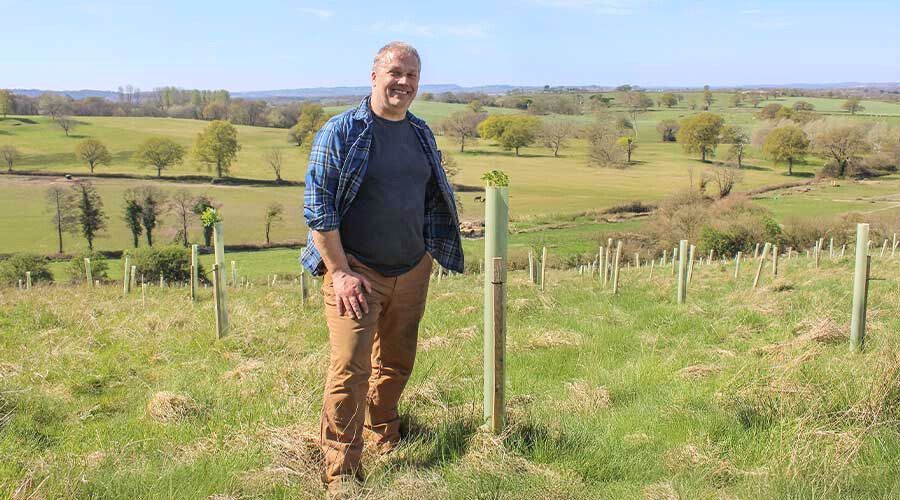 Farmer Tim Burt is planting for the future through Woodland Trust’s MOREwoods scheme, leaving legacy rooted in community and conservation.