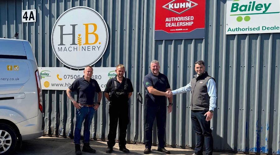 Kuhn announced that it has strengthened its dealer coverage in North West England with the appointment of HB Machinery, based near Preston.
