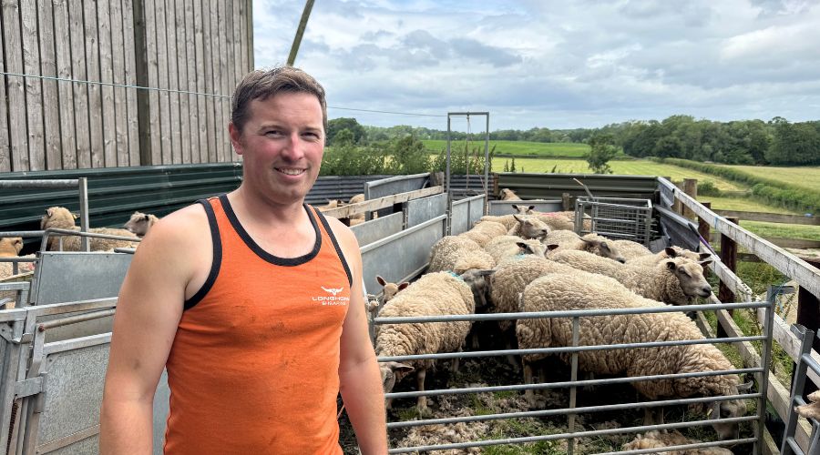 Tom Chapman launched a wool collection business from his new base at one of Staffordshire County Council’s farm holdings in Standon Bowers.