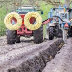 Tractor drilling - farm safety week building awareness