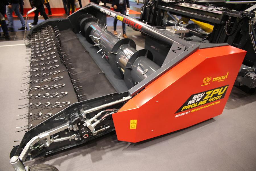header trailer on LAMMA 2024 farm machinery article