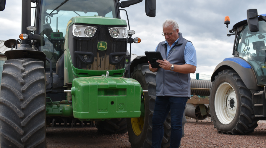 Live Farmer technology in use with a farmer